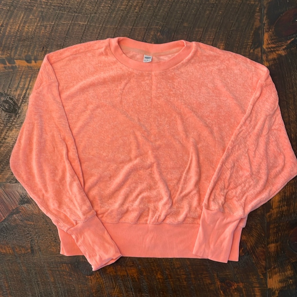 Womens Old Navy coral crew neck top